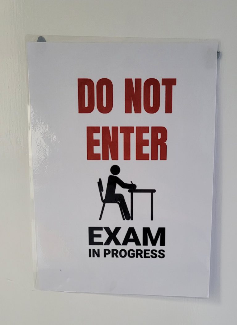 Exams in Progress!